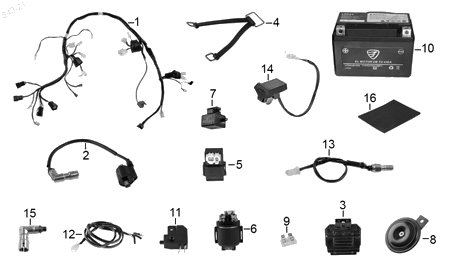 Diagrama Eléctrico Italika VORT-X 250 2024