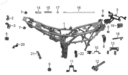 Diagrama Cuadro Italika VORT-X 300 2017