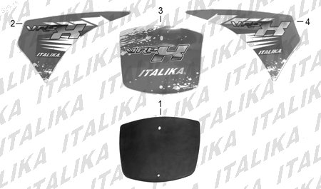 Diagrama Plásticos Italika VREX 2016