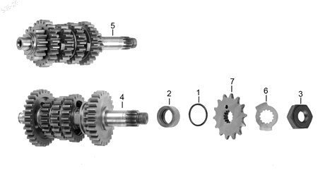 Diagrama Transmisión Italika VX250 2022