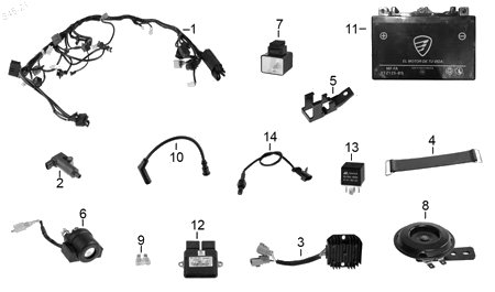 Diagrama Eléctrico Italika VX250 EFI 2020