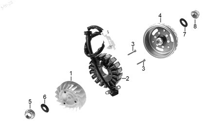 Diagrama Generador — Tuerca Seguridad para moto Benelli VZ 125I 2023-2025