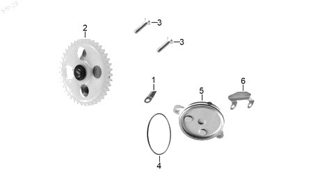 Diagrama Bomba de aceite — Bomba Aceite para moto Benelli VZ 125I 2023-2025