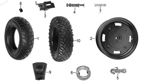 Diagrama Rueda Trasera Italika W150 2018