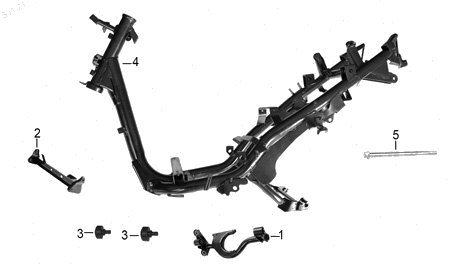 Diagrama Cuadro para moto Italika W150 2023 — refacciones compatibles