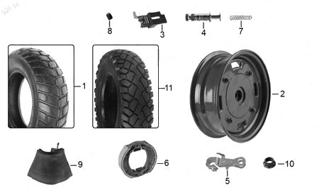 Diagrama Rueda Trasera Italika WS150 SPORT 2019