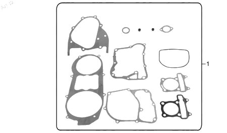 Diagrama Juntas para Motor Italika DS150 2016