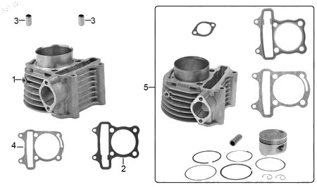 Diagrama Cilindro Italika DS150 2016