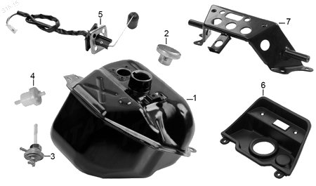 Diagrama Tanque de Combustible Italika WS150 2016