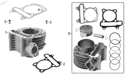 Diagrama Cilindro Italika WS175 2015