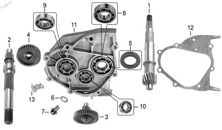 Diagrama Transmisión Italika RC150 GT 2015