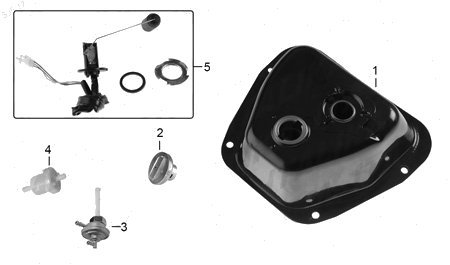 Diagrama Tanque de Combustible Italika ST90 2017