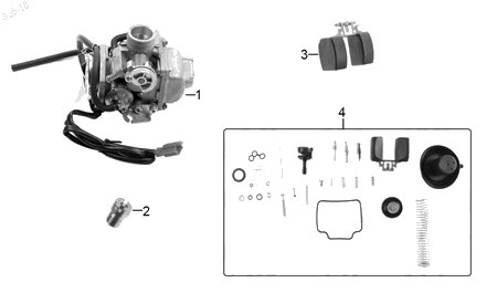 Diagrama Carburador Italika X125GTS 2019