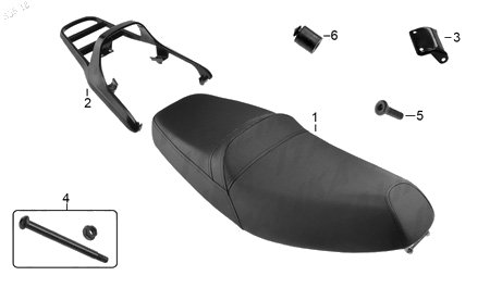 Diagrama Asientos y Parrillas Italika CS125 LED 2015