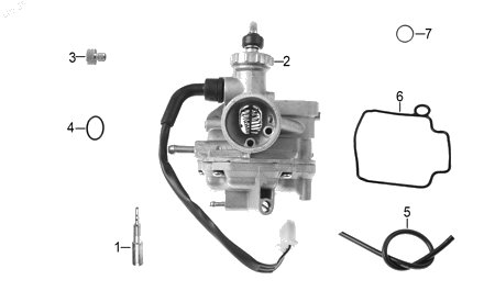 Diagrama Carburador — O-ring Sensor Tps para moto Hero XOOM 110 2025