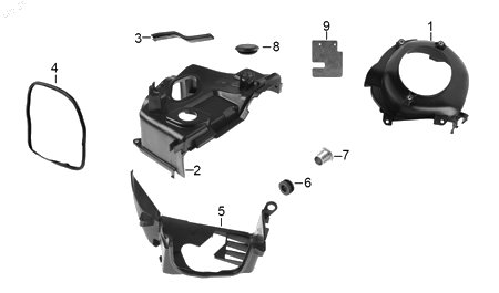 Diagrama Sistema refrigerante — Buje Goma para moto Hero DASH 125 XOOM 110 2022-2027