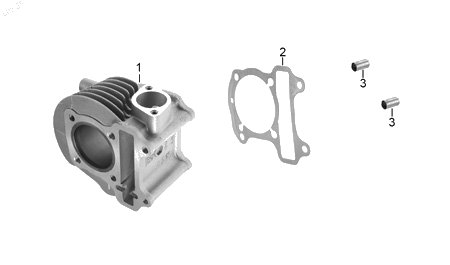Diagrama Cilindro para moto Hero XOOM 110 2025 — refacciones compatibles