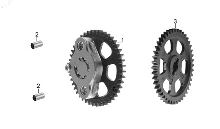Diagrama Bomba de Aceite para moto Hero XOOM 110 2025 — refacciones compatibles