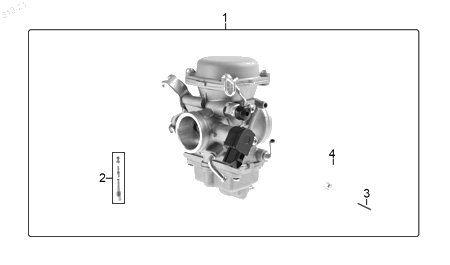 Diagrama Carburador para moto Hero XPULSE 200 X 2023 — refacciones compatibles