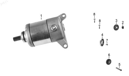 Diagrama Arranque para moto Hero XPULSE 200 4V 2026 — refacciones compatibles