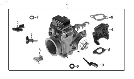 Diagrama Carburador para moto Hero XPULSE 200 4V 2026 — refacciones compatibles