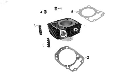 Diagrama Cilindro para moto Hero XPULSE 200 4V 2026 — refacciones compatibles