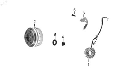 Diagrama Generador — Estator para moto Hero HUNK 160 R HUNK XTREME 160 R XPULSE 200 4V 2021-2027