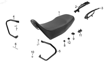 Diagrama Escape para moto Hero XPULSE 200 4V 2026 — refacciones compatibles