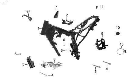 Diagrama Cuadro — Soporte Velocimetro para moto Hero XPULSE 200 4V 2026-2027