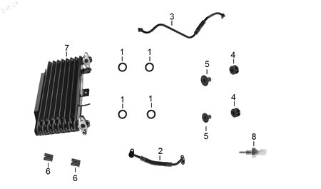 Diagrama Sistema refrigerante — Sensor Temperatura para moto Hero XPULSE 200 FI 2025