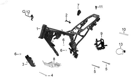 Diagrama Cuadro — Cubierta Protector Motor Inf para moto Hero XPULSE 200 FI 2025