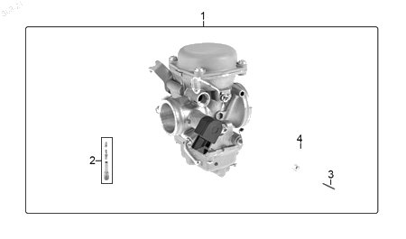 Diagrama Carburador para moto Hero XPULSE 200 T 2022 — refacciones compatibles
