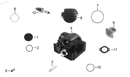 Diagrama Cabeza de Cilindro Italika RT250 GPS 2027