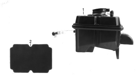Diagrama Filtro de Aire y Sistema de Enfriamiento Italika RT250 GPS 2027