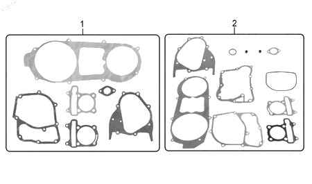 Diagrama Juntas para Motor Italika XS125 2017