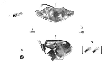Diagrama Luces Italika T-REX70 2015