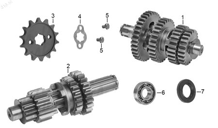 Diagrama Transmisión Italika XT110RT 2017