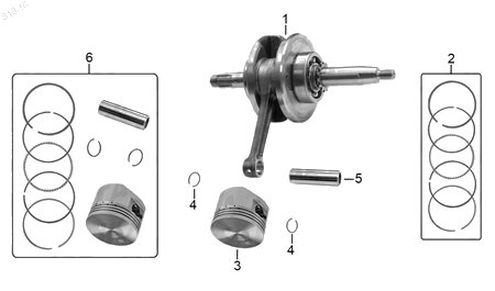 Diagrama Cigüeñal Italika XT110RT 2017