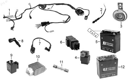 Diagrama Eléctrico Italika XT110RT 2017