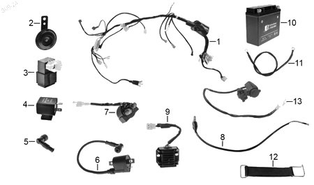 Diagrama Eléctrico Italika DM250 GPS 2026
