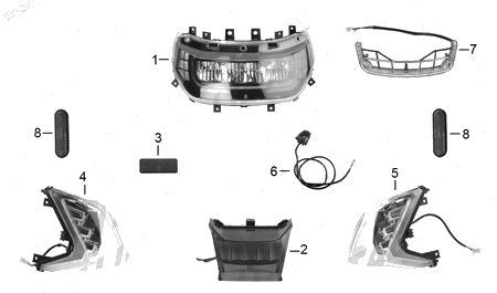 Diagrama Luces Italika VOLTIUM CITY 2021