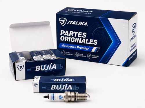 Bujia Italika Gold GDR8EA para moto Italika TC250 FT125TS FT150TS 2015-2027 — refacción original E02020014