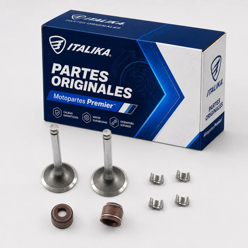 Kit Valvulas Motor para moto Italika AT110RT CON LED DT110 DELIVERY AT110 2015-2027 — refacción original E0405KV01