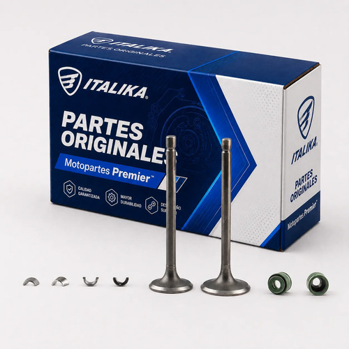 Kit Valvulas Motor para moto Italika FT125TS DT125 DELIVERY 125Z 2015-2027 — refacción original E0405KV02