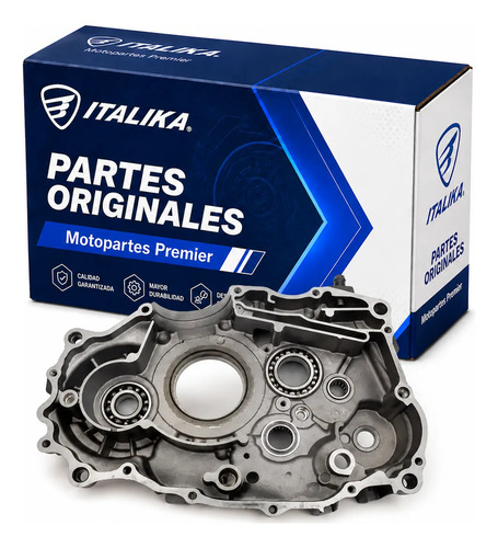Componente Carter Der Negro para moto Italika RC200 RT200 FT200 2015-2027 — refacción original E07010108