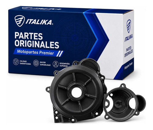 Cubierta Carter Izq Negro para moto Italika RT250 200Z 250Z 2016-2026 — refacción original E11010133