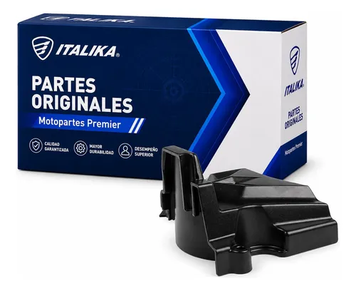 Cubierta Carter Tras Izq Negro para moto Italika RT250 200Z 250Z 2016-2026 — refacción original E11010134