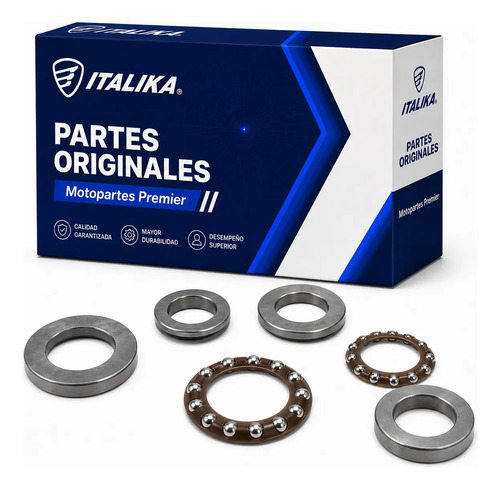 Kit Baleros para moto Italika RC150 RC200 RC250 2016-2027 — refacción original F01040116