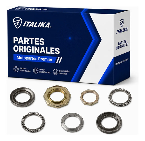Jgo Baleros para moto Italika D125 X125 D150LT 2016-2027 — refacción original F01040134
