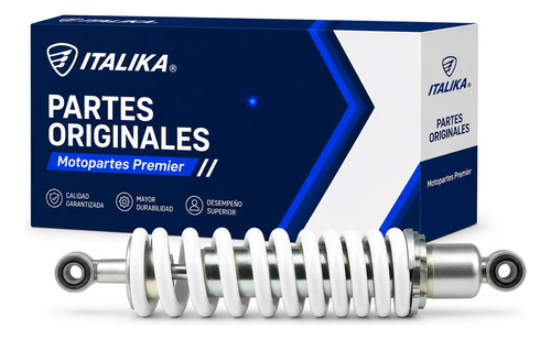 Amortiguador Tras Blanco para moto Italika 150Z 200Z 125Z GPS 2019-2026 — refacción original F02020127